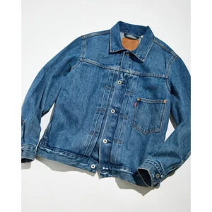 NEW Levi’s Premium Big & Tall Type I Blue Denim Trucker Jean Jacket Men's Sz 5XL
